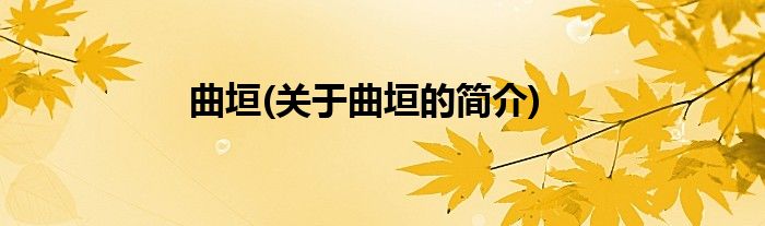 曲垣(关于曲垣的简介)
